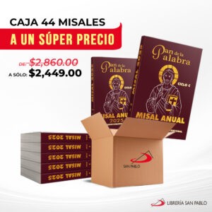 MISAL ANUAL 2025 PAN DE LA PALABRA CAJA 44 PIEZAS – SAN PABLO